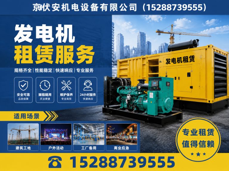 盘锦发电机租赁展示图